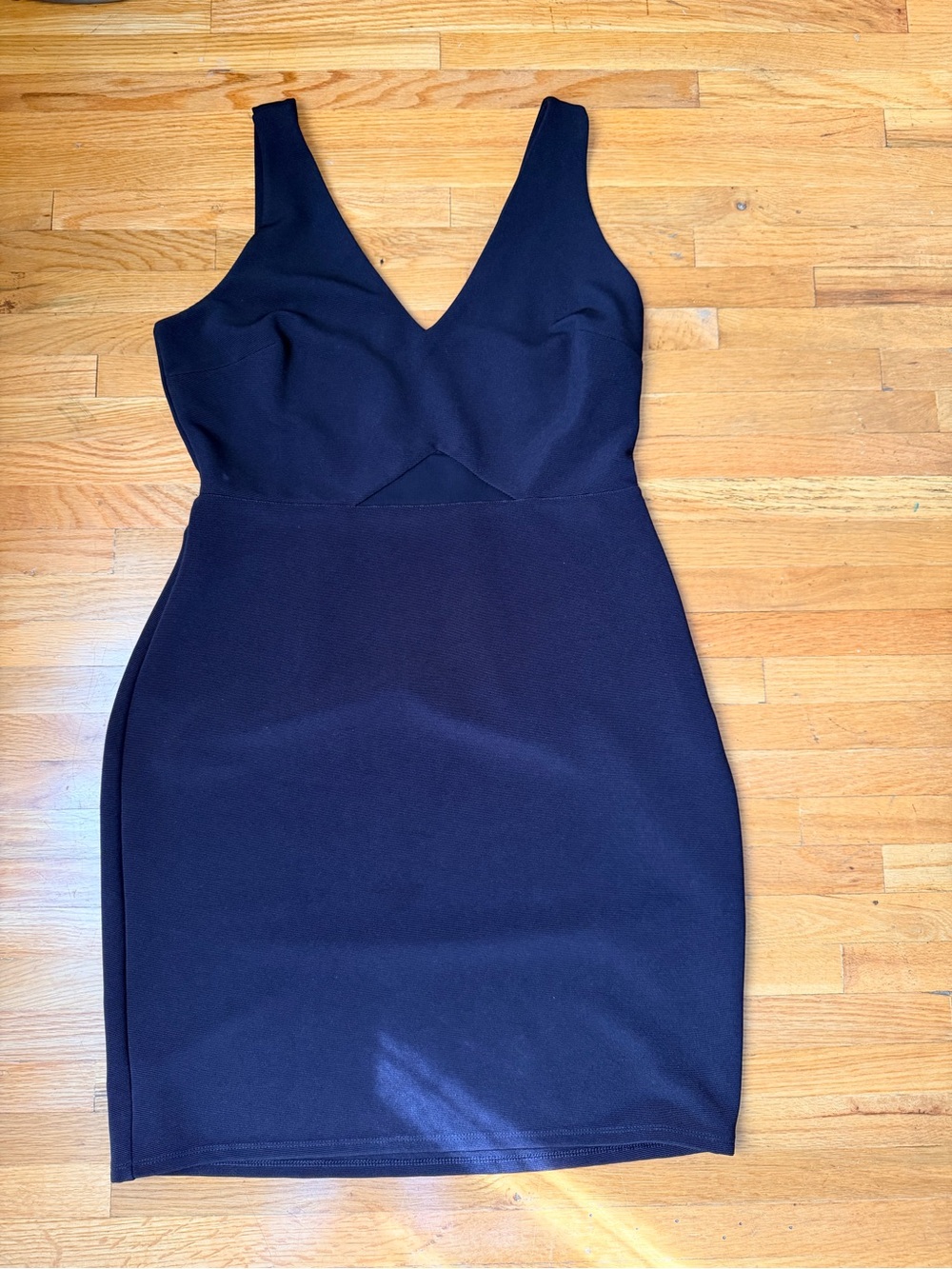 Express Black Sleeveless V-Neck Mini Dress